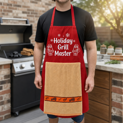 Funny Christmas BBQ Apron