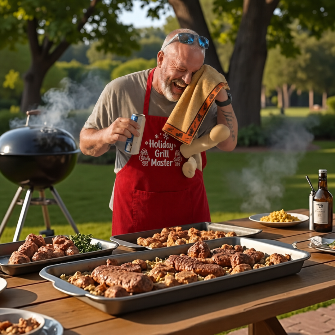 Funny Christmas BBQ Apron