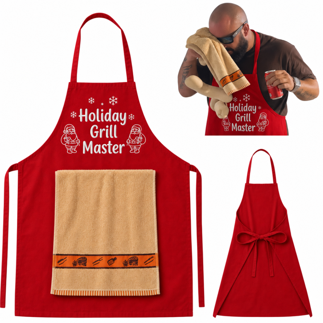 Funny Christmas BBQ Apron